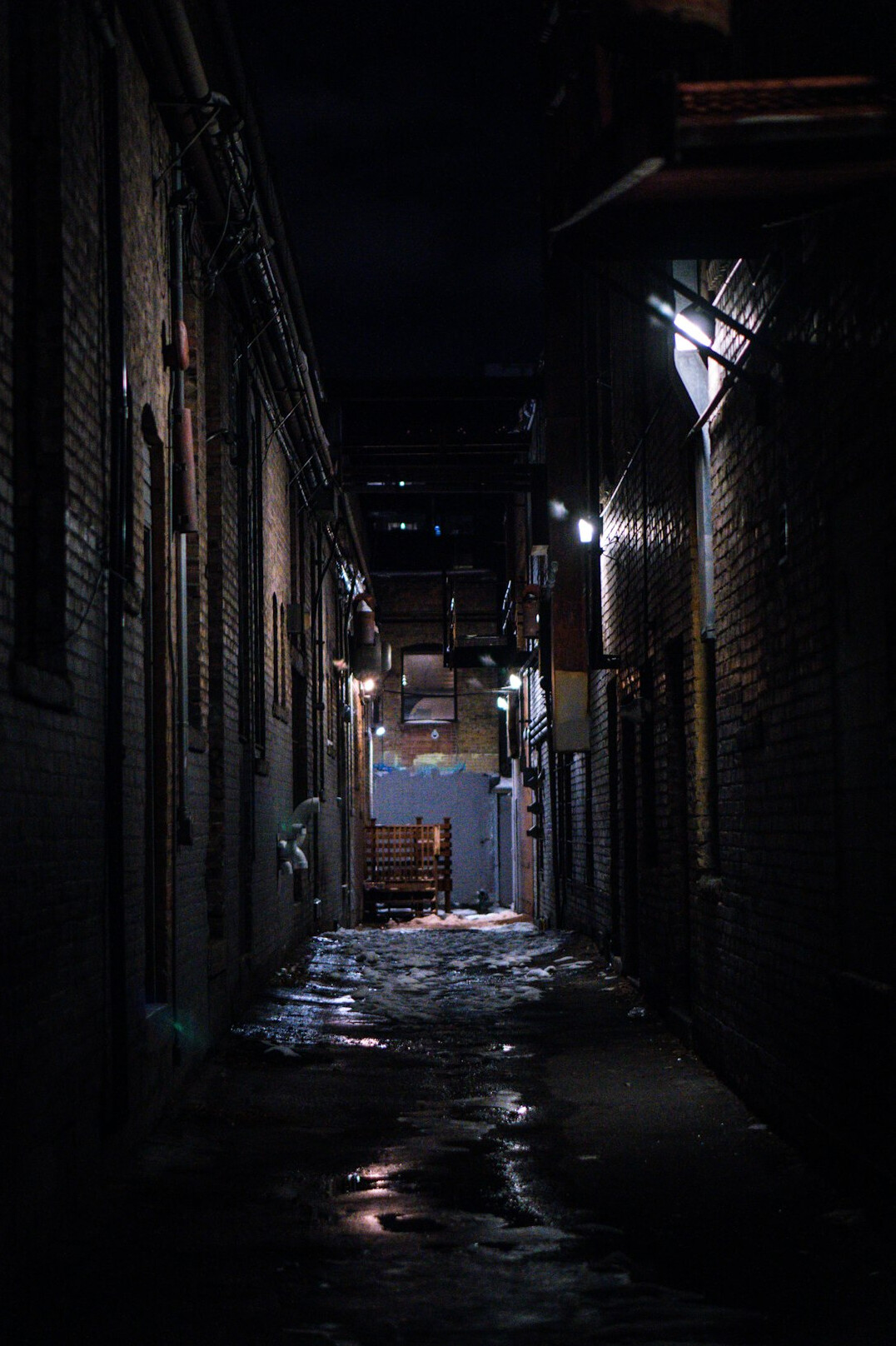 dark alley at night