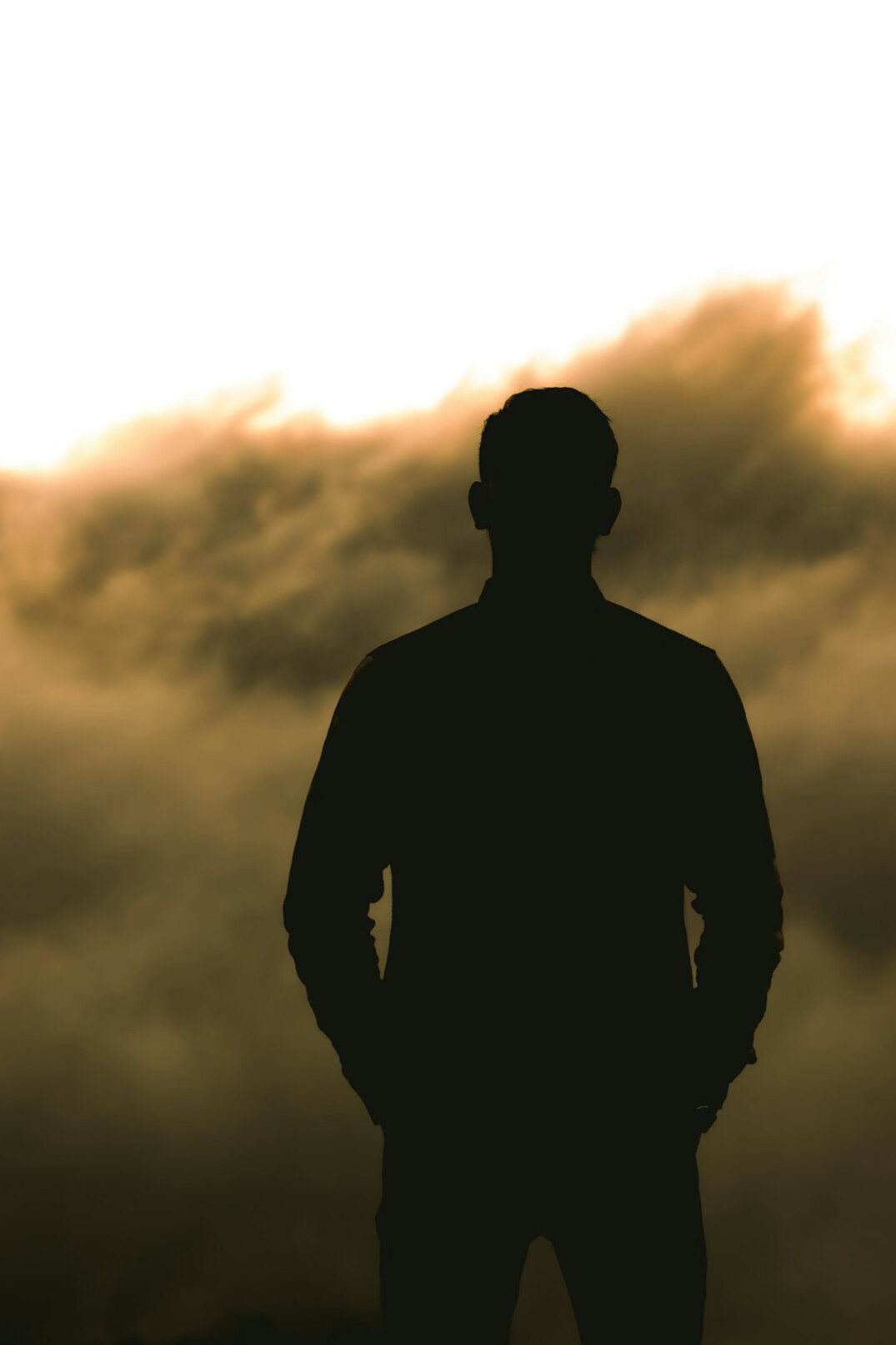 mysterious writer silhouette